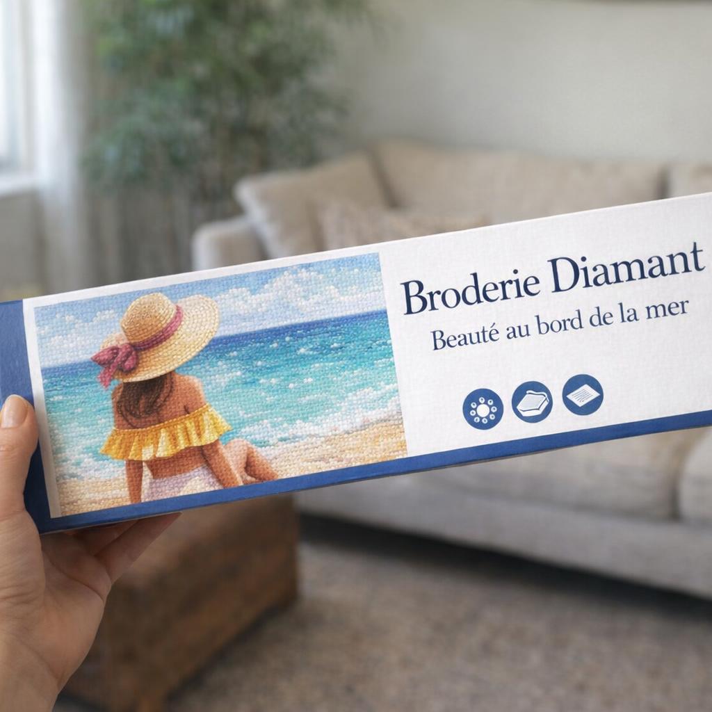 Broderie Diamant - Beauté au bord de la mer