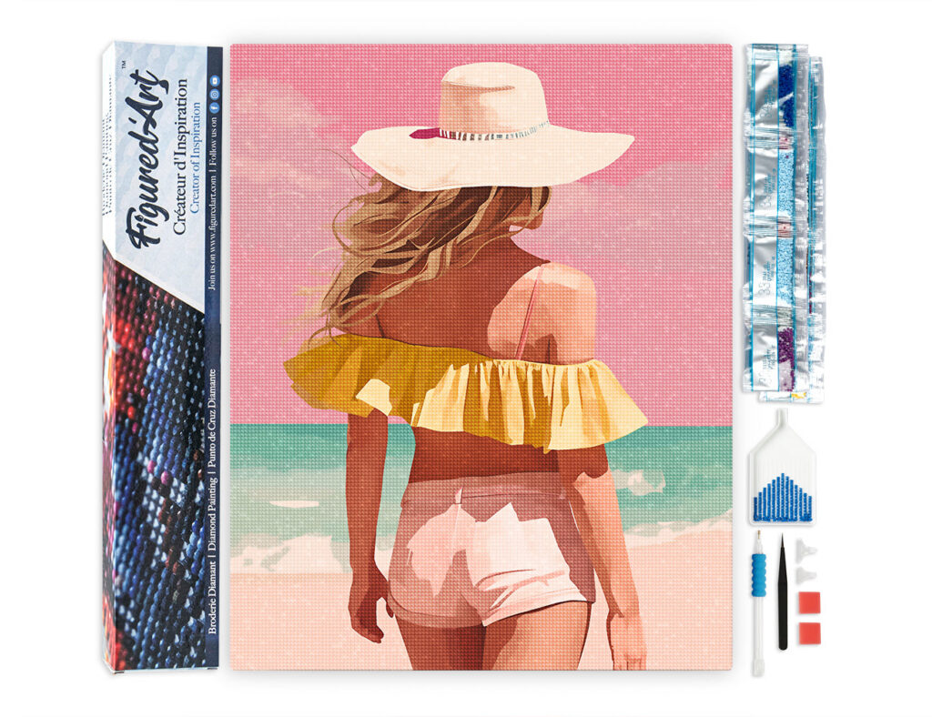 Broderie Diamant - Beauté au bord de la mer