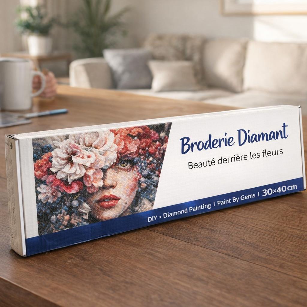 Broderie Diamant - Beauté derrière les fleurs