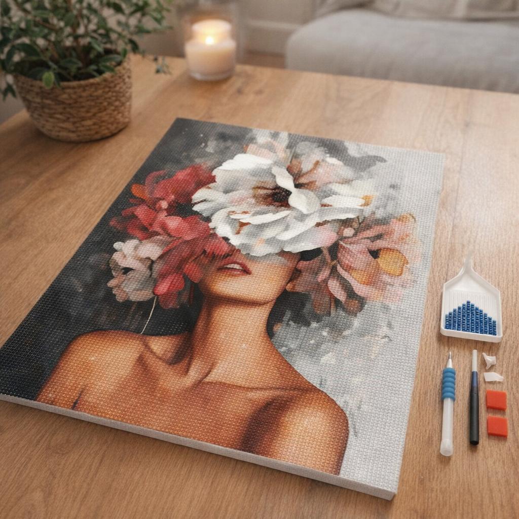 Broderie Diamant - Beauté derrière les fleurs