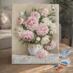 Broderie Diamant - Bouquet de Pivoines