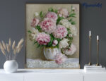 Broderie Diamant - Bouquet de Pivoines