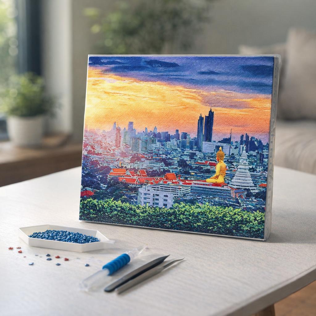 Broderie Diamant - Buddha Bangkok