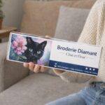 Broderie Diamant - Chat et Fleur
