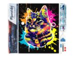 Broderie Diamant - Chat Splash Pop Art