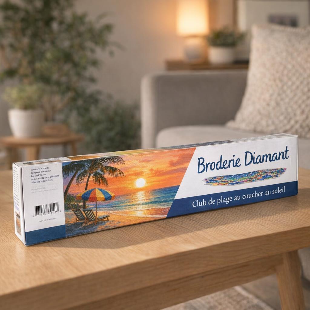 Club plage coucher soleil