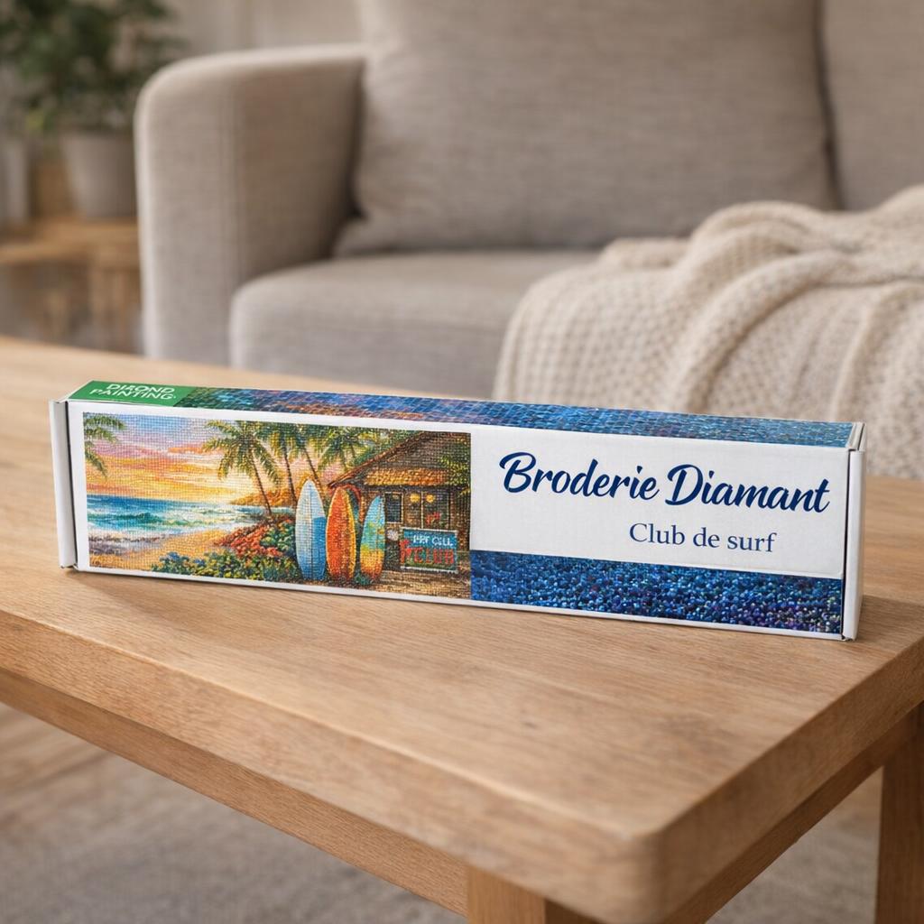 Broderie Diamant - Club de surf