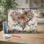 Broderie Diamant - Coeur Graffiti