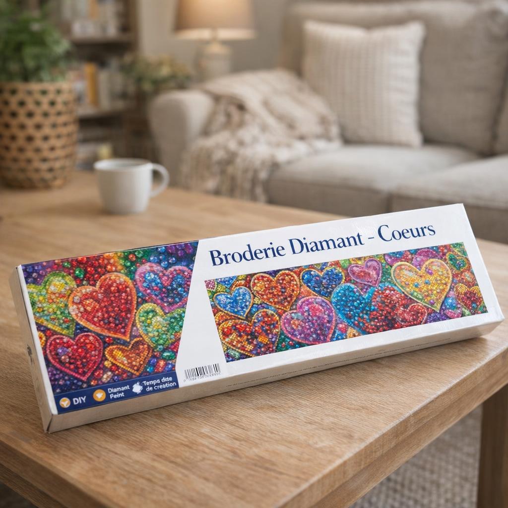 Broderie Diamant - Coeurs