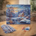 Broderie Diamant - Cottage de la Rivière en Hiver