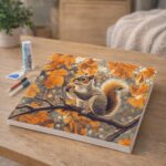 Broderie Diamant - Écureuil en Automne