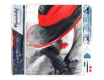Broderie Diamant - Femme au chapeau Rouge