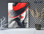 Broderie Diamant - Femme au chapeau Rouge
