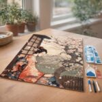 Broderie Diamant - Femme en Kimono Vintage et Cerisiers en Fleurs