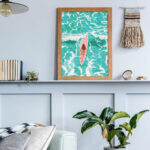 Broderie Diamant - Fille parmi les vagues