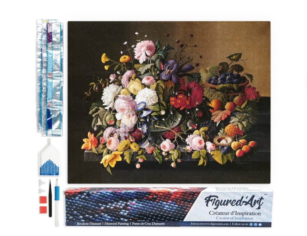 Broderie Diamant - Fleurs et Fruits - Severin Roesen