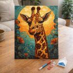 Broderie Diamant - Girafe Art Déco