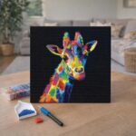 Broderie Diamant - Girafe Pop Art