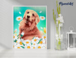 Broderie Diamant - Golden Retriever