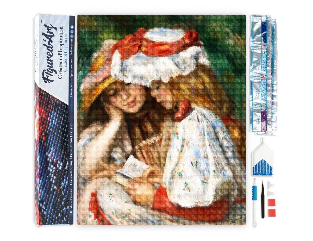 Broderie Diamant - Jeunes Filles Lisant - Renoir