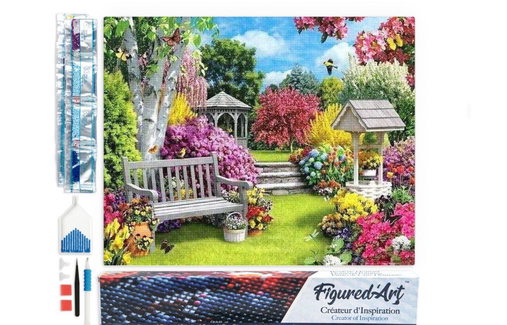 Broderie Diamant - Joli Jardin