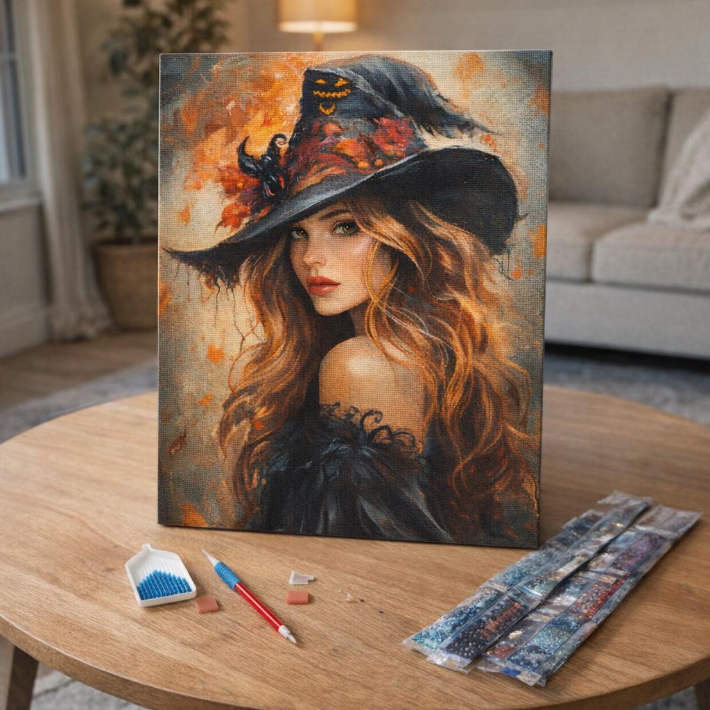 Broderie Diamant - La jolie Sorcière