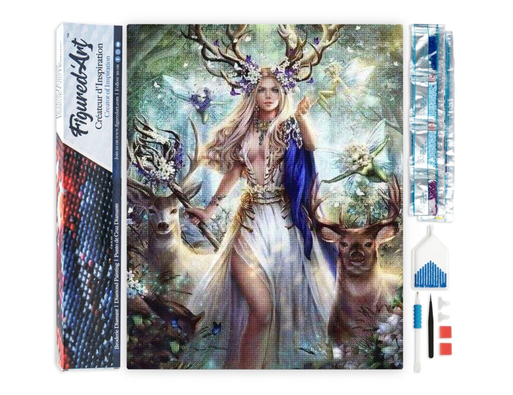 Broderie Diamant - La Reine des Rennes