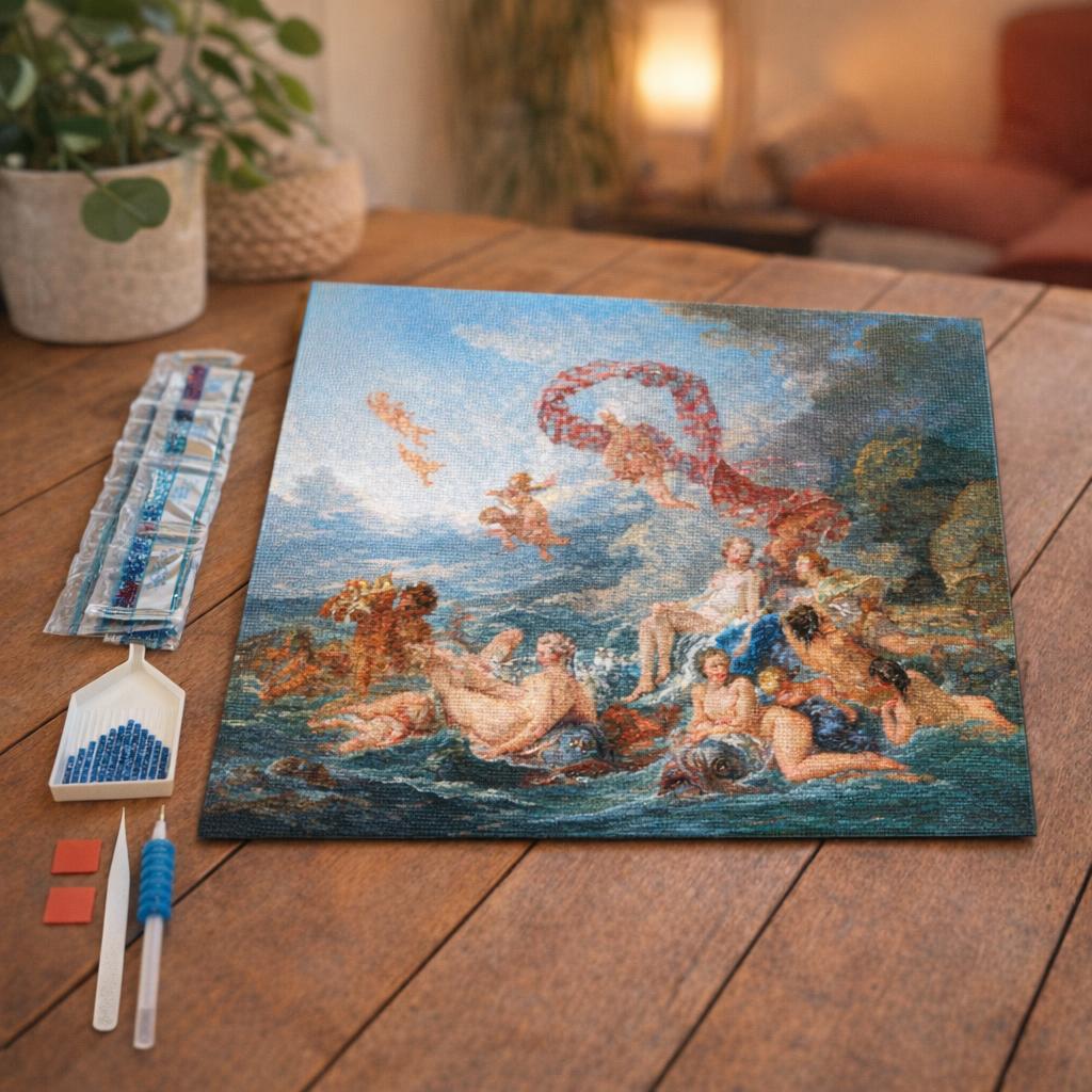 Broderie Diamant - Le Triomphe de Vénus - François Boucher