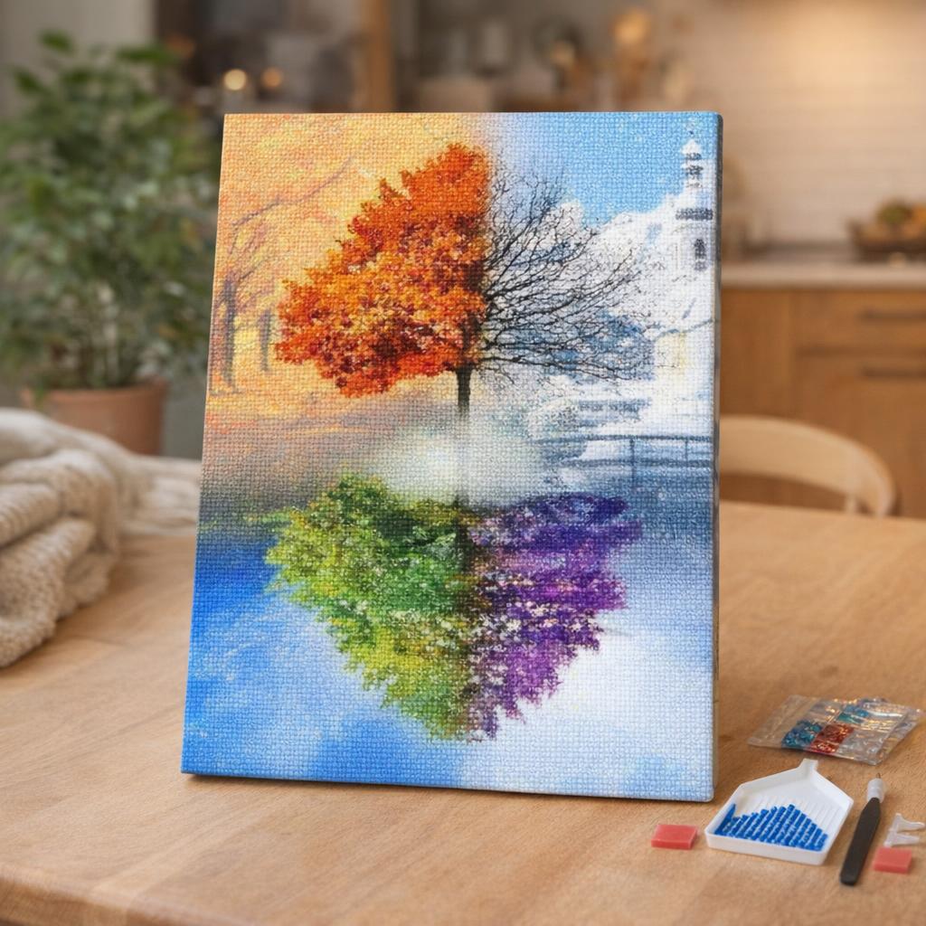 Broderie Diamant - Les 4 saisons