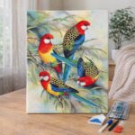 Broderie Diamant - Les Perroquets sur Branche