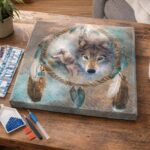 Broderie Diamant - Loups et Plumes