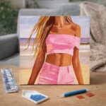 Broderie Diamant - Mer, sable et élégance