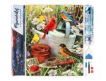 Broderie Diamant - Oiseaux dans le Jardin
