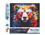 Broderie Diamant - Ours Coloré Abstrait