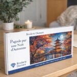 Broderie Diamant - Pagode par une Nuit d’Automne