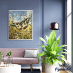 Broderie Diamant - Papillon Proserpine et Fleurs des Champs