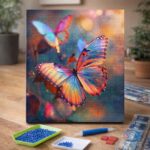 Broderie Diamant - Papillons vibrants