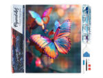 Broderie Diamant - Papillons vibrants