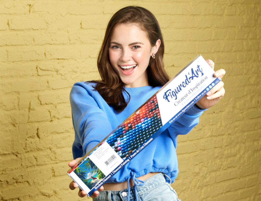 Broderie Diamant - Paradis tropical du surf