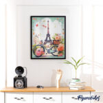 Broderie Diamant - Paris en fleurs