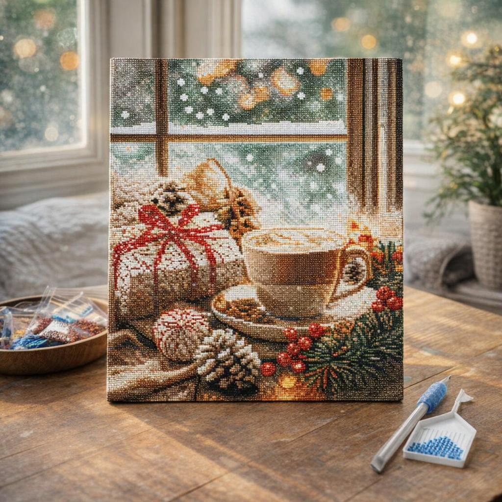 Broderie Diamant - Pause Café de Noël