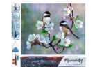 Broderie Diamant - Petits Oiseaux et Fleurs Blanches