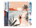 Broderie Diamant - Promenade sur la plage au coucher du soleil