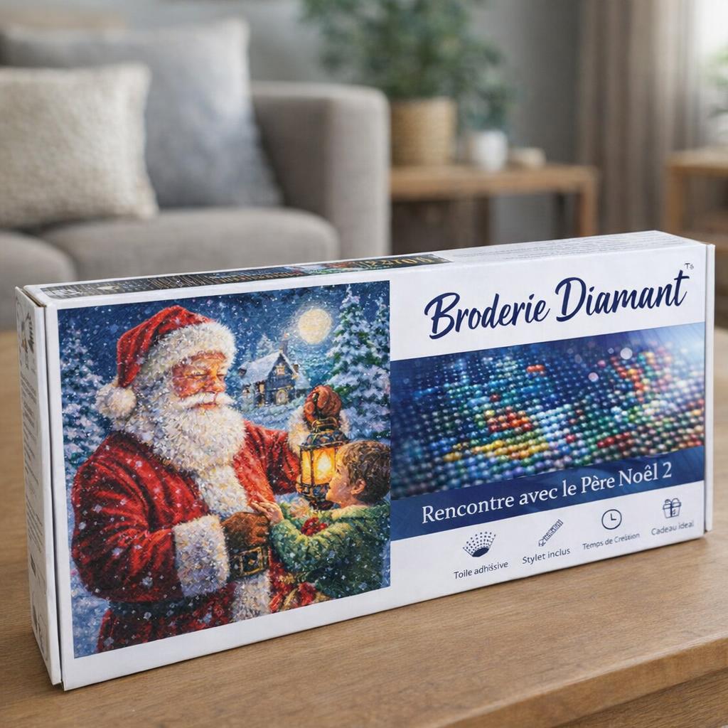 Broderie Diamant - Rencontre avec le Père Noël 2