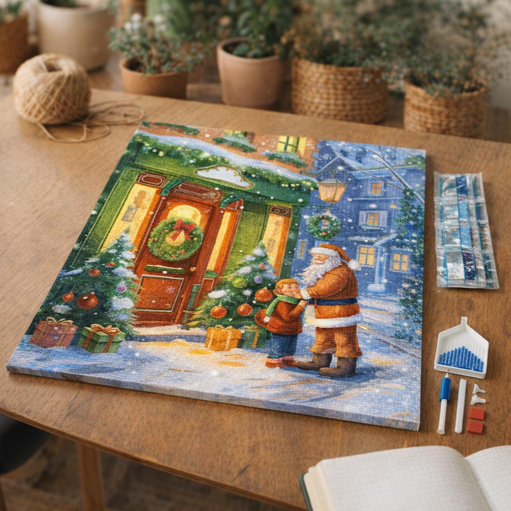 Broderie Diamant - Rencontre avec le Père Noël 2