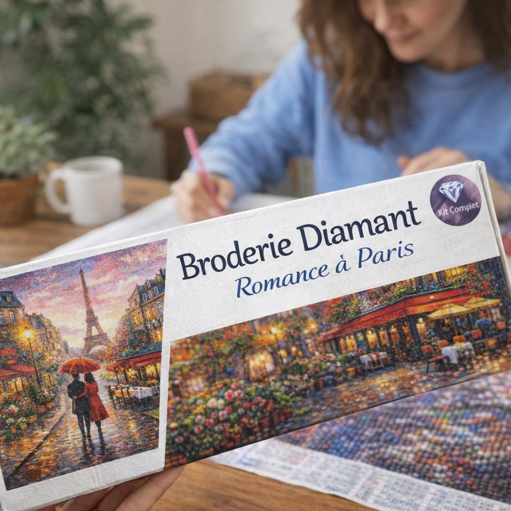 Broderie Diamant - Romance à Paris