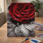 Broderie Diamant - Rose Rouge