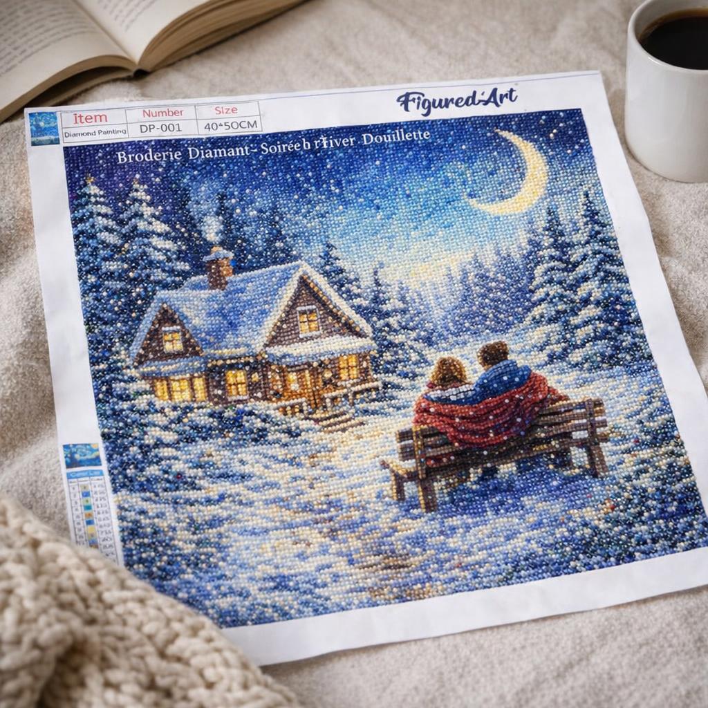 Soirée hiver broderie diamant