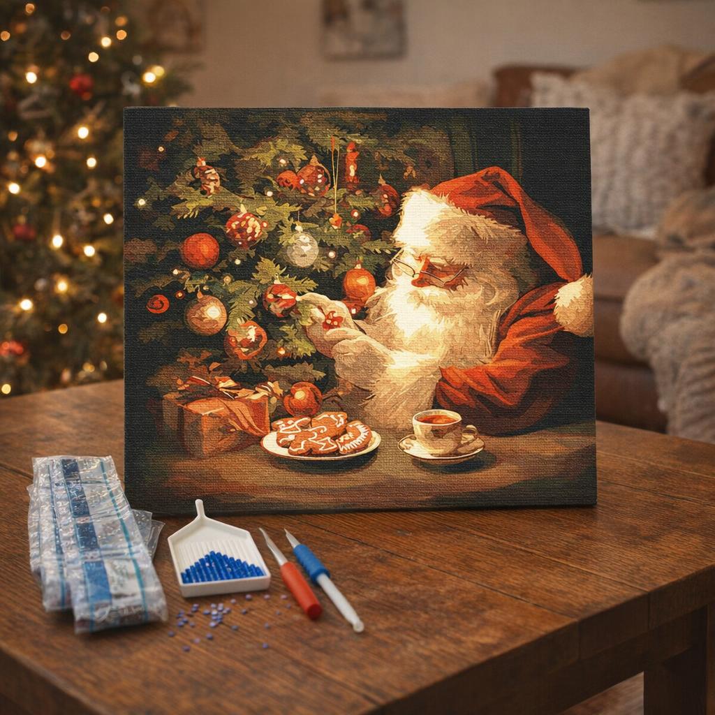 Broderie Diamant - Soirée du Père Noël Joyeux