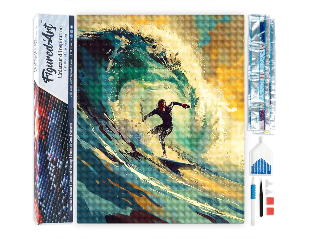 Broderie Diamant - Surfeuse professionnelle